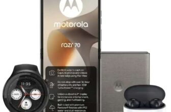 EXCLUSIVEMotorola Razr 70 256GB 5G Unlimited iD data, Unltd Mins / Txts, £26.99pm £79 Upfront w.code (24m) Free Watch & Buds Via Claim (W/code)