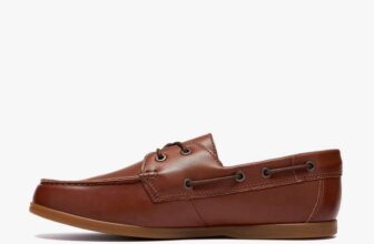 Ebford Lace Brown Leather Boat Shoes – With Code