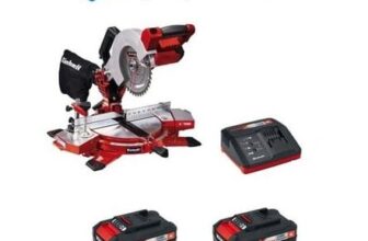 Einhell Cordless 18V Mitre Saw Power X Change X2 3ah Batteries