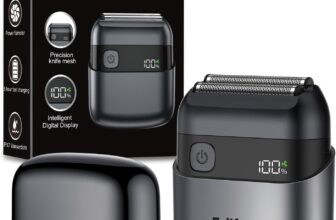 Electric Shaver for Men, 10000 RPM Foil Shaver for Close & Smooth Daily Shaving, Wet & Dry Electric Razor with 90 Min Runtime, USB-C Fast Charge, IPX7 Waterproof for Travel, Shower & Home Use, Black