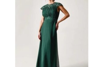 Elodie Lace Chiffon Bridesmaid Dress Green