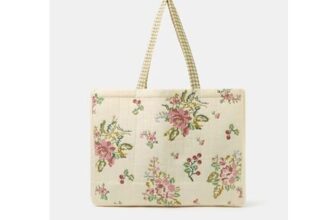 Embroidered Quilted Shopper Bag