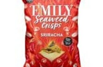 Emily Seaweed Crisps Sriracha Sharing Bag 50g