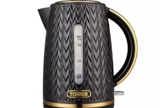Empire 3KW 1.7L Kettle with Brass Accents