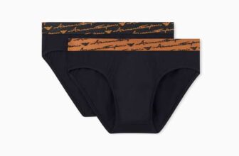 Emporio Armani Black XL Mens 2-pack Brief Briefs (pack of 2)