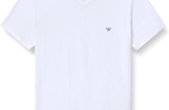 Emporio Armani Mens Core Logoband 2-Pack T-Shirt 2-Pack V Neck T-Shirt (Pack of 2)