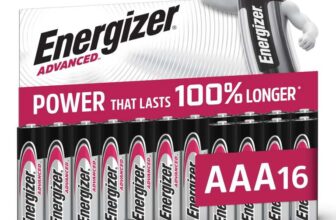 Energizer Advanced – AAA Alkaline Batteries (16 Pack) – Ideal for High-Drain Devices (£6.80 S&S)- 10 Year Shelf Life