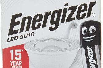 Energizer GU10 6W LED Beautiful Warm White Colour Bulb 50w Replacement 345 LM 36 Dimmable 3000K Long Life Lamp with 2 years warranty