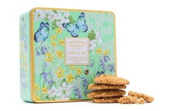 English Garden Honey and Oat Biscuits in Tin