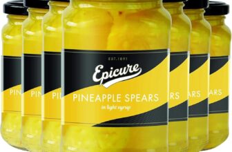 Epicure Pineapple Spears in Light Syrup, 370 g (6-Pack)