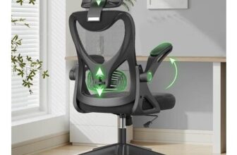 Ergonomic Desk Chair with Lumbar Support Headrest Adjustable