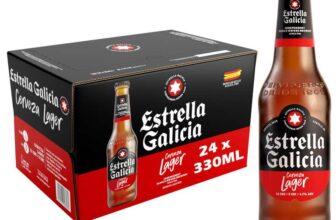 Estrella Galicia Premium lager 24 x 33cl bottles – voucher price