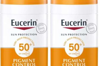 Eucerin Sun Face Pigment Control Sun Fluid SPF 50 50ml, Advanced Protection from Sun-Induced Hyperpigmentation, (Pack of 2)