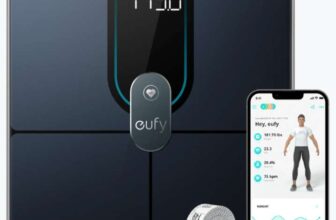Eufy Smart Scale P2 Digital Body Scale (Black) 15 Measurements with App via Bluetooth/Wi-Fi