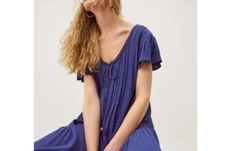 Eva Lace Culotte Jumpsuit Blue