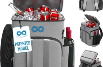 Everlasting Comfort Insulated Leakproof Cooler Backpack Holds 54 Cans or 4 Wine Bottles – Grey 54C
