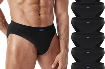 FALARY Mens Briefs Multipack of 6 Mens Underwear Soft Breathable Pure Cotton Underpants for Sports with No Itchy Labels Anti Chafing