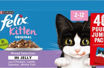 FELIX Original Kitten Mixed Selection in Jelly Wet Cat Food 40x85g