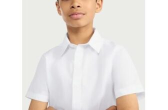 F&F School Boys 2-Pack Short Sleeved Shirts 25% off with CC (4 – 16 Yrs)