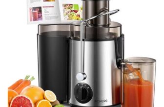 FOHERE Centrifugal Juicer Extractor Max Power 900W