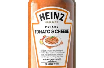 FREE SAMPLE – Heinz Creamy Tomato & Cheese Sauce 490g Clubcard Price (£50 min spend)