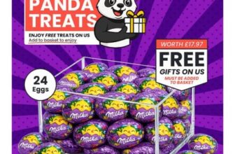 FREE With Your Order – Milka Eggcellent Alpine Milk Chocolate Eggs, 8 x 31g