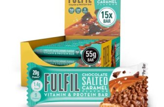 FULFIL Vitamin and Protein Bars, Chocolate Salted Caramel Flavour