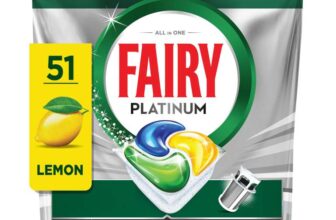 Fairy Platinum Dishwasher Tablets, Lemon, 51 Capsules – £6.19 / £5.54 S&S