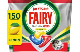 Fairy Platinum Plus Dishwasher Tablets Lemon, 150 Capsules