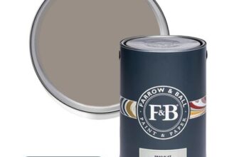 Farrow & Ball Dead Flat Charleston Gray Matt Paint 5L