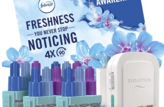 Febreze 3Volution Air Freshener Plug-In Starter Kit 4 Refills (20ml x 4) Lenor Spring Awakening