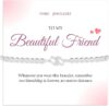 Fehki Friendship Gifts for Women 925 Sterling Silver Heart Tennis Bracelet for Teen Girls Best Friend Birthday Gifts for Sister Bride Jewellery