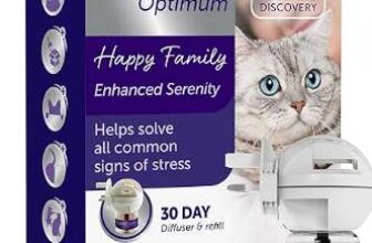Feliway Optimum 30 Day Cat Calming Odourless Plug-In Pheromone Diffuser Starter Kit, 48ml (w/voucher)