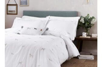 Fetch Natural Embroidered Bedding Set