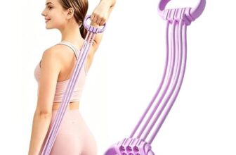 Figure-8 Resistance Bands with Handles, 90lbs Back Stretcher