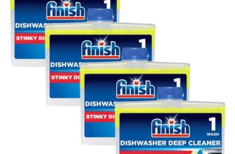 Finish Lemon Sparkle Dishwasher Cleaner, 4 x 250ml
