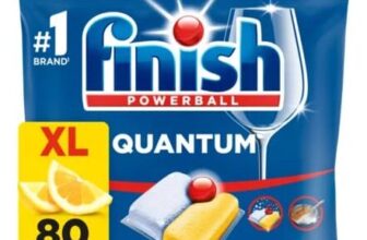 Finish Quantum All in One Dishwasher Tablets Lemon – 80 Tabs