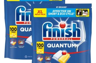 Finish Quantum All in One Lemon Dishwasher Tablets, 2 x 100 Pack Instore
