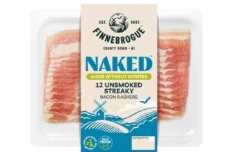 Finnebrogue Naked 12 Unsmoked Streaky Bacon