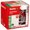 Fischer DuoPower 6 x 50, Powerful Universal Plug with Intelligent 2-Component Technology for fastenings – 100plugs