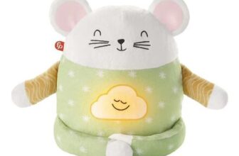 Fisher-Price Meditation Mouse Plush Toy with Soothing Sounds