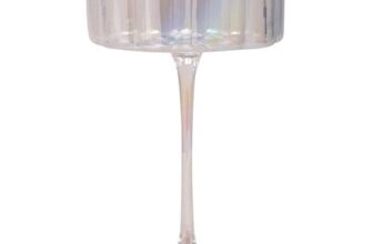 Fleur Lustre Coupe Glass