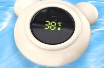 Floating Baby Bath Thermometer Digital – Waterproof Led Display Baby Essentials for New born, Baby Shower Nursery Products, Bathing Water Temperature Monitor for Kids Children Infant Toddlers Newborns