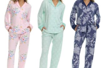Flora Nikrooz Ladies Notch Collar 2 Piece Pyjama Set, Available in Pink, Green & Navy (S-XL)