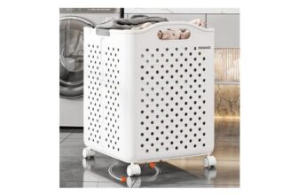Foldable Laundry Basket Rolling Laundry Hamper with Wheels