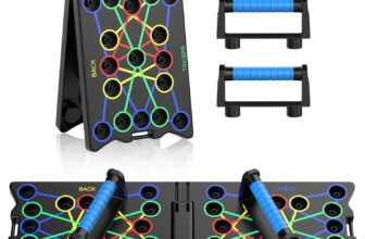 Foldable Push Up Board, 24-In-1 Multi-function Home Workout Equipment, Burn Fat Strength Training Equipment for Effectively Exercise the Muscle of the Upper Body Shoulders,Chest,Back and Triceps