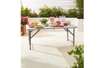 Folding Picnic Table Portable 4FT Extendable Height