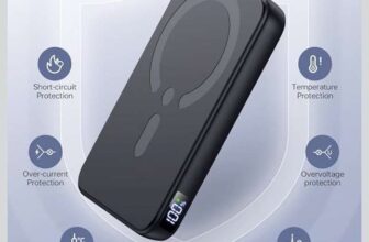For MagSafe Power Bank, 12000mAh Portable Charger 22.5W with Stand – Sold by junleishangpu / FBA