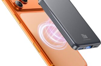 For Magsafe Power Bank, 10000mAh Wireless Portable Charger, Magnetic Power Bank Battery Pack with 20W PD USB-C Fast Charging, Travel Essential Charger Compatible with iPhone 17/16/15/14/13/12, Gray