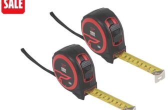 Forge Steel 8m tape measure set containing 2 measures.